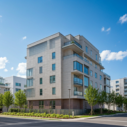 A modern apartment building
